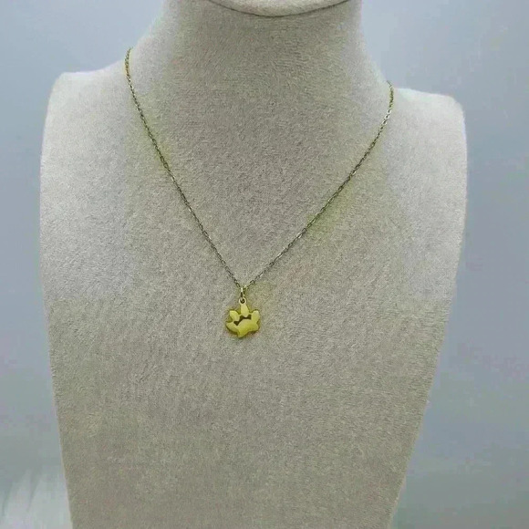 Cute Cat Paw Print Pendant Necklace - Picture 4 of 4